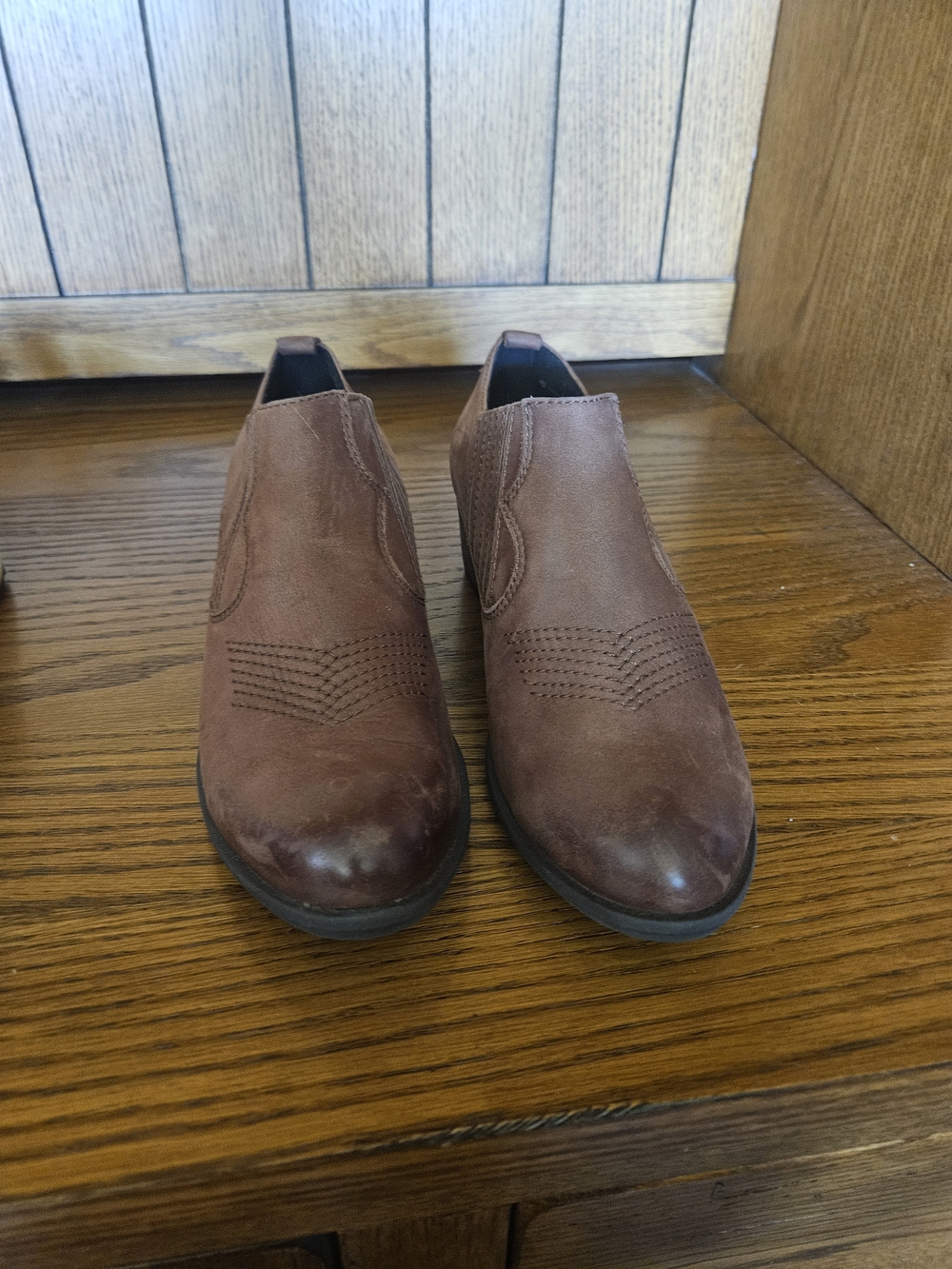Blondo Brown Slip-On Ankle Waterproof Boots